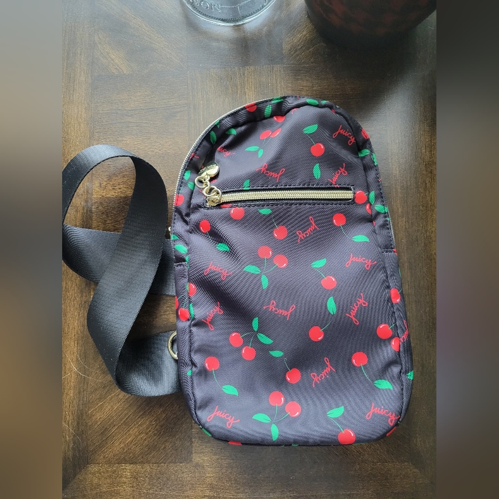 Juicy Couture Cherry Print Sling Backpack